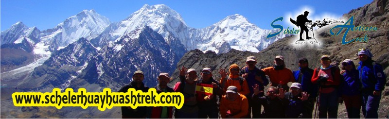 Paso san Antonio 5050 m. Huayhuash Trek